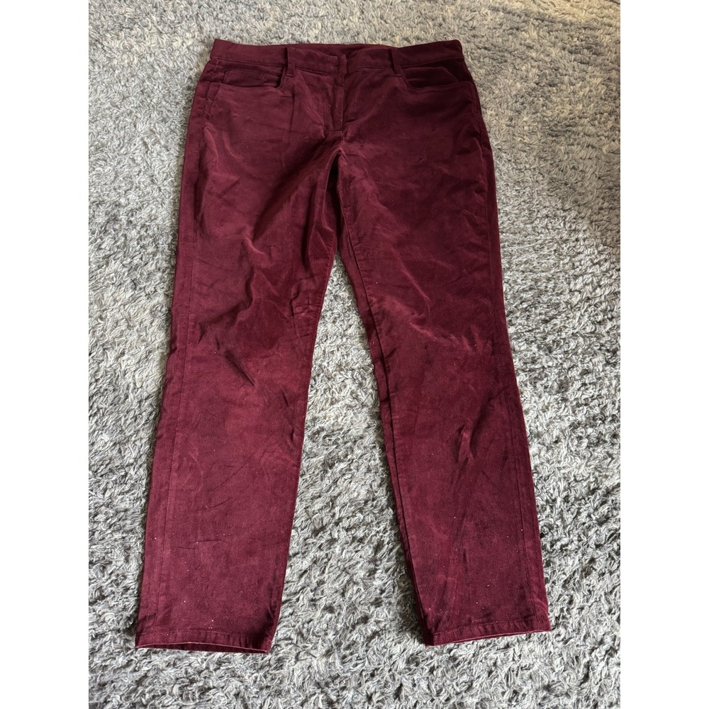 Brooks Brothers Pants Size 14 Women's Red Corduroy Cotton Blend